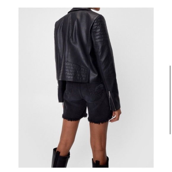 Bad Blood Faux Leather Moto Jacket - Picture 3 of 8